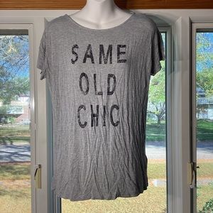 Bongo Same Old Chic Top with Back Cutout Size Medium